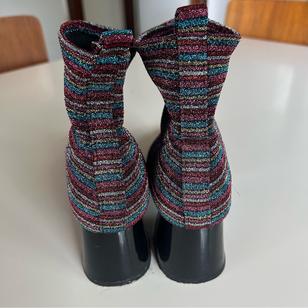 Asos Design Rainbow Sock Boots View 4